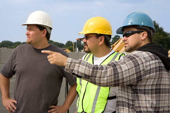 a team of construction small business owners