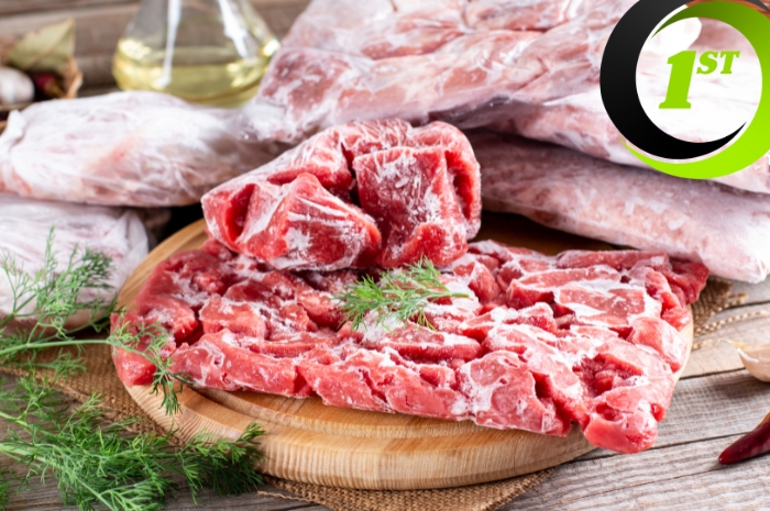 a tray of meat