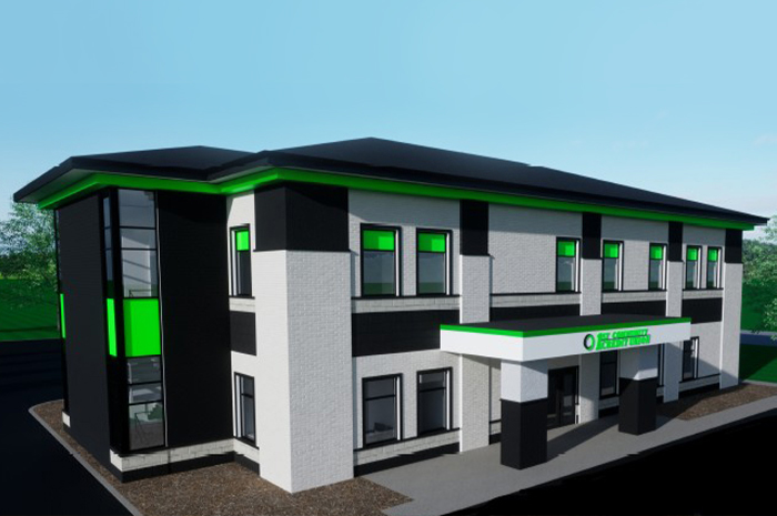 rendering image of what Sparta branch will look like after remodel