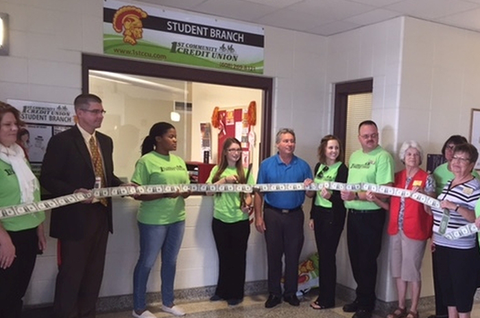 Student Branch ribbon cutting