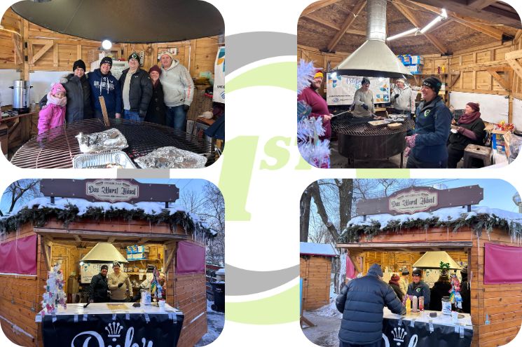 icon of volunteers next to the word Volunteering