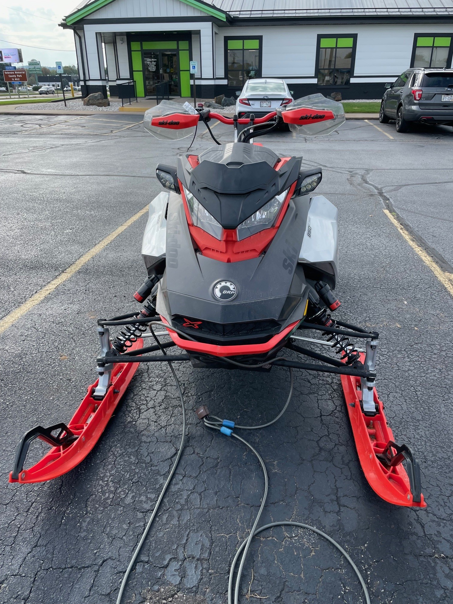 front view of 2022 Ski Doo snowmobile